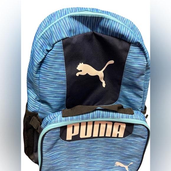New Kids blue Puma backpack with matching lunch box - Picture 2 of 3